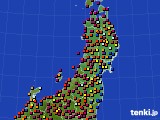 2018年07月24日の東北地方のアメダス(日照時間)