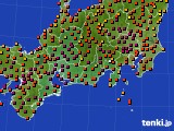 東海地方のアメダス実況(気温)(2018年07月24日)