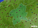 群馬県のアメダス実況(日照時間)(2018年07月25日)