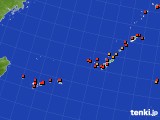 沖縄地方のアメダス実況(気温)(2018年07月25日)
