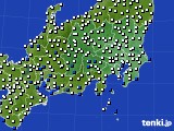 関東・甲信地方のアメダス実況(風向・風速)(2018年07月26日)