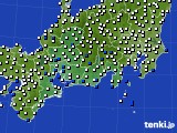 東海地方のアメダス実況(風向・風速)(2018年07月26日)