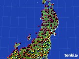 東北地方のアメダス実況(日照時間)(2018年07月27日)