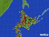 北海道地方のアメダス実況(気温)(2018年07月27日)