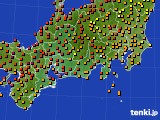 東海地方のアメダス実況(気温)(2018年07月27日)