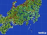 2018年07月28日の関東・甲信地方のアメダス(日照時間)