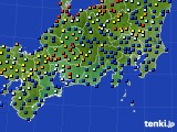 2018年07月28日の東海地方のアメダス(日照時間)