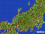 北陸地方のアメダス実況(気温)(2018年07月28日)