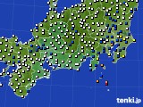2018年07月28日の東海地方のアメダス(風向・風速)