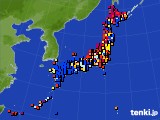 アメダス実況(日照時間)(2018年07月29日)