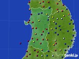 秋田県のアメダス実況(日照時間)(2018年07月29日)