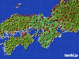 2018年07月29日の近畿地方のアメダス(気温)