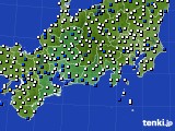 2018年07月29日の東海地方のアメダス(風向・風速)