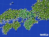 近畿地方のアメダス実況(風向・風速)(2018年07月29日)