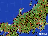 北陸地方のアメダス実況(気温)(2018年07月30日)