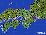 近畿地方のアメダス実況(日照時間)(2018年07月31日)