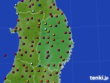 岩手県のアメダス実況(日照時間)(2018年07月31日)