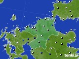 福岡県のアメダス実況(風向・風速)(2018年07月31日)