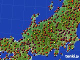 北陸地方のアメダス実況(気温)(2018年08月01日)