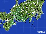 2018年08月01日の東海地方のアメダス(風向・風速)