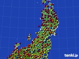 東北地方のアメダス実況(日照時間)(2018年08月02日)