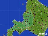 道央のアメダス実況(気温)(2018年08月02日)