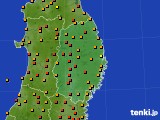 岩手県のアメダス実況(気温)(2018年08月02日)