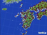 九州地方のアメダス実況(日照時間)(2018年08月03日)