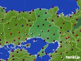 2018年08月03日の兵庫県のアメダス(日照時間)
