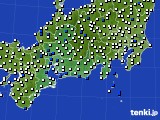東海地方のアメダス実況(風向・風速)(2018年08月03日)