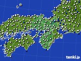 近畿地方のアメダス実況(風向・風速)(2018年08月03日)