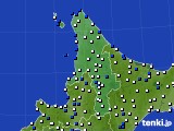 道北のアメダス実況(風向・風速)(2018年08月03日)