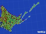 道東のアメダス実況(日照時間)(2018年08月04日)