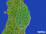 岩手県のアメダス実況(気温)(2018年08月04日)