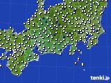2018年08月04日の東海地方のアメダス(風向・風速)