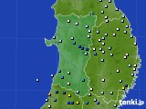秋田県のアメダス実況(降水量)(2018年08月05日)