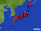 アメダス実況(日照時間)(2018年08月05日)