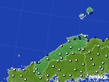 2018年08月05日の島根県のアメダス(風向・風速)