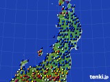 東北地方のアメダス実況(日照時間)(2018年08月06日)