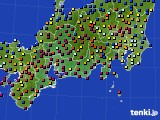 2018年08月06日の東海地方のアメダス(日照時間)
