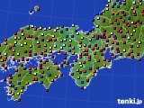 近畿地方のアメダス実況(日照時間)(2018年08月06日)