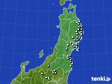 2018年08月07日の東北地方のアメダス(降水量)