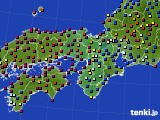 近畿地方のアメダス実況(日照時間)(2018年08月07日)