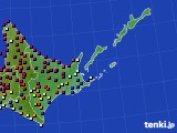 道東のアメダス実況(日照時間)(2018年08月07日)