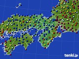 近畿地方のアメダス実況(日照時間)(2018年08月09日)