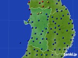 2018年08月09日の秋田県のアメダス(日照時間)