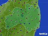 福島県のアメダス実況(日照時間)(2018年08月10日)