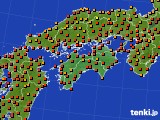 四国地方のアメダス実況(気温)(2018年08月10日)