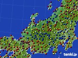 北陸地方のアメダス実況(日照時間)(2018年08月11日)