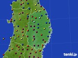 岩手県のアメダス実況(日照時間)(2018年08月11日)